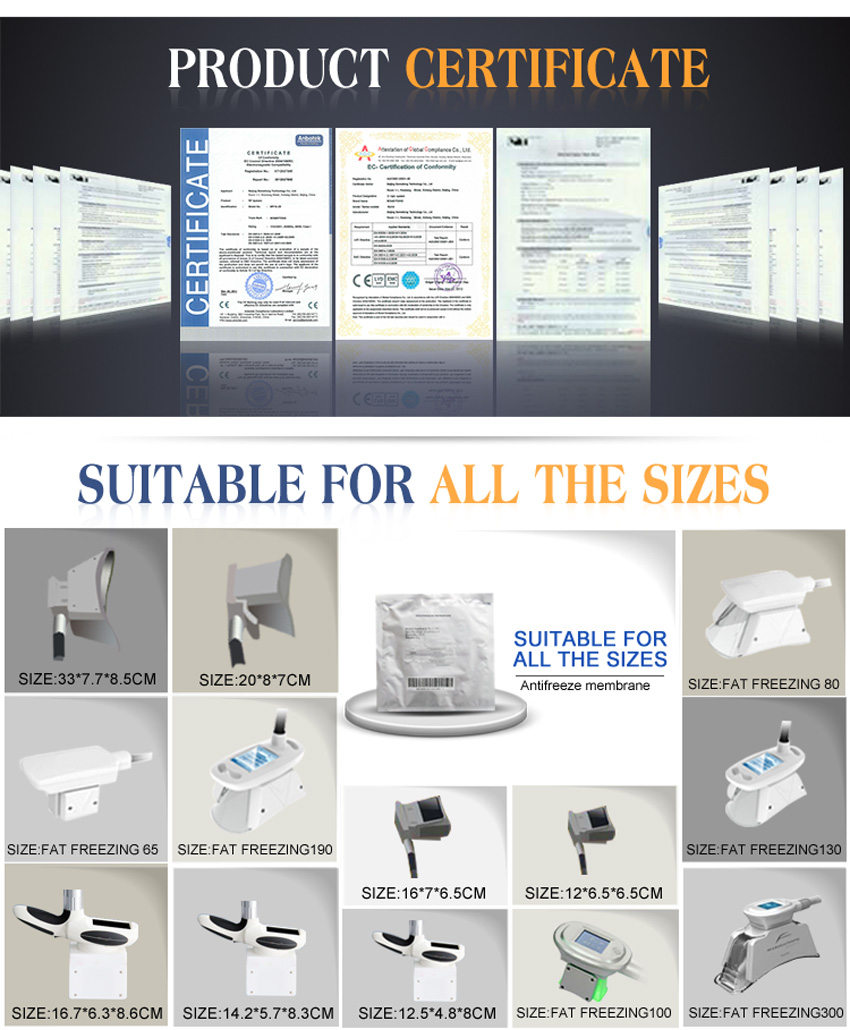 cryolipolysis anti freeze pads Detailed Parameters