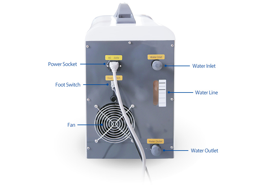 laser tattoo removal machine back