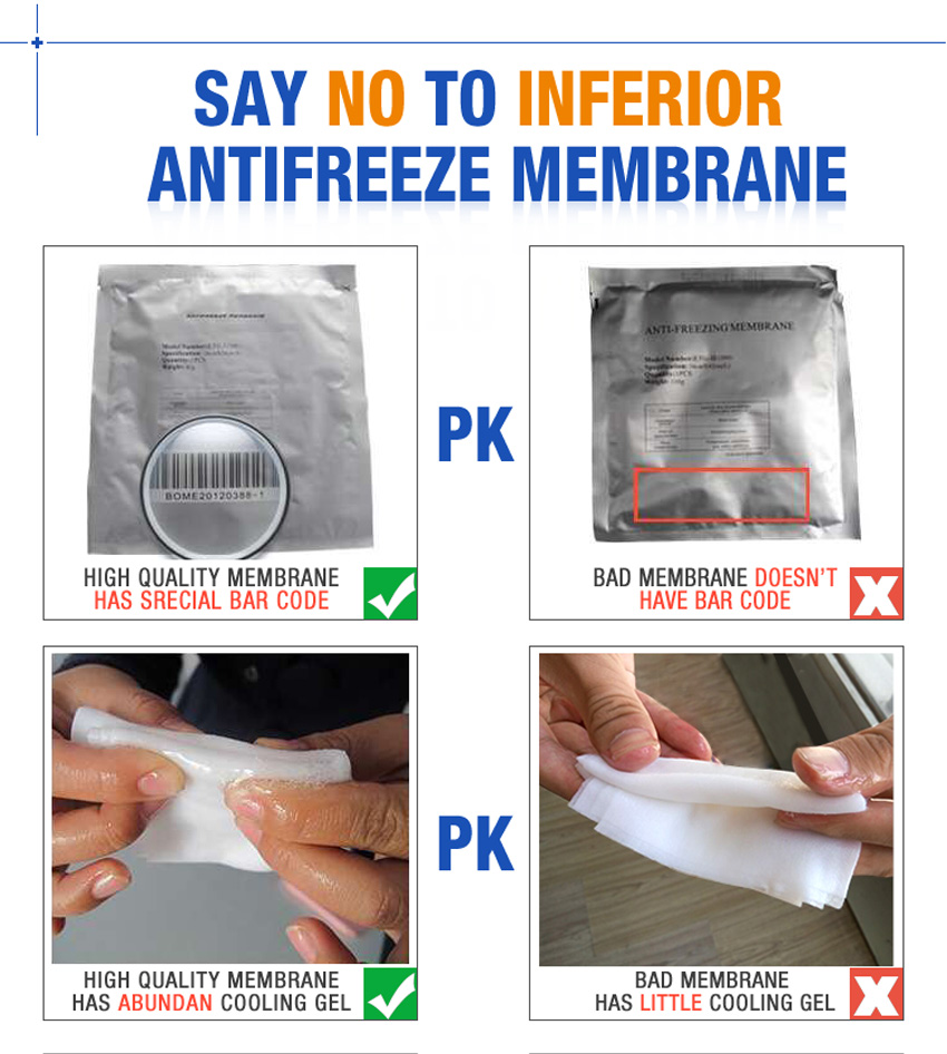cryolipolysis anti freeze pads Advantage