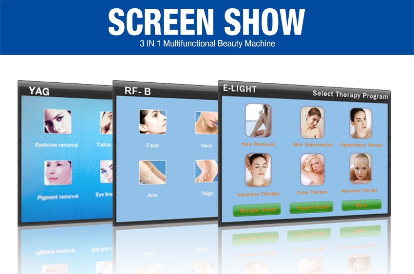 elight ipl rf nd yag laser multifunction machine