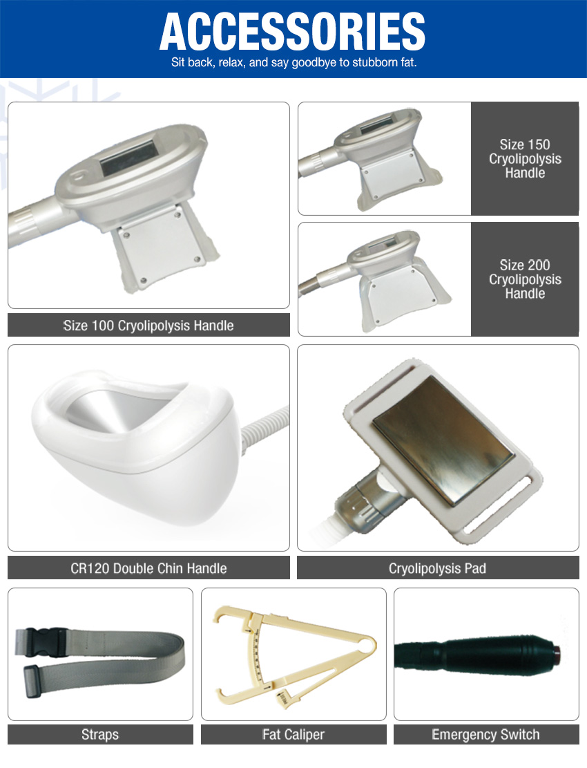 cryolipolysis equipment work heads