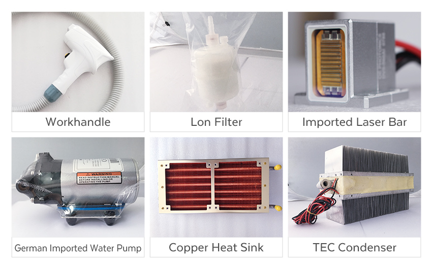 810 diode laser for hair removal 1200w machine spare parts 