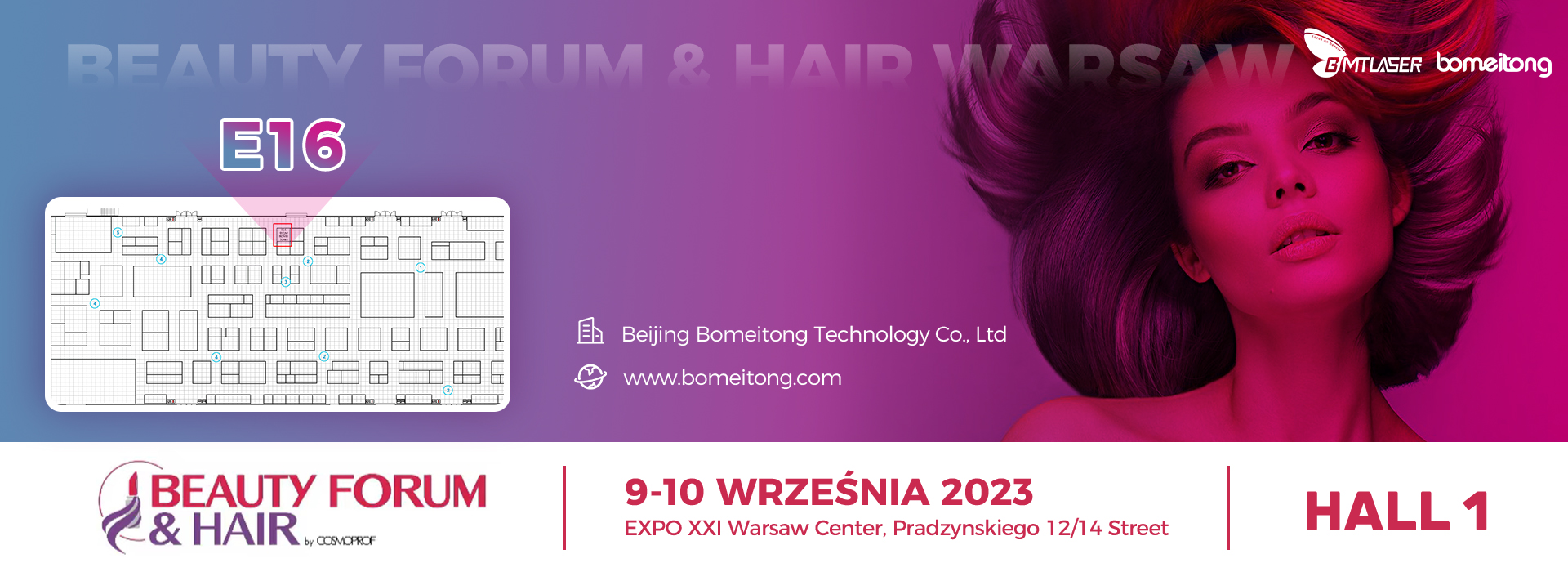 Invitation to "Beauty Forum & Hair Warsaw Exhibition"