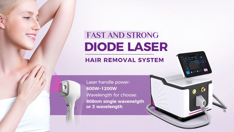 Diode laser portable laser hair removal machine