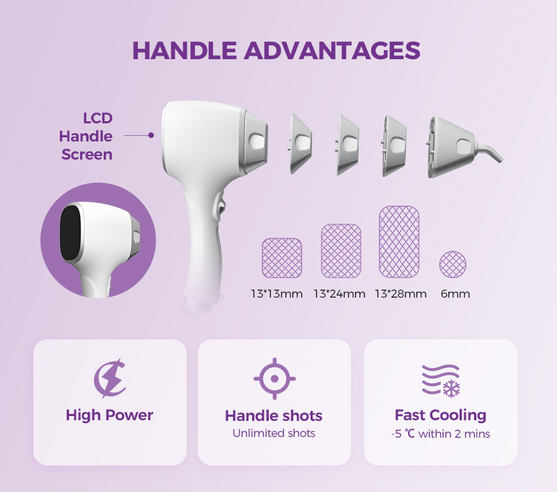 Diode laser portable laser hair removal machine