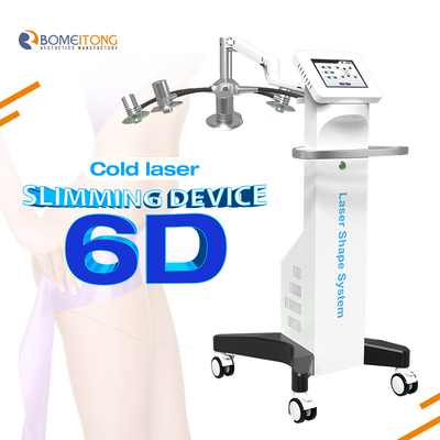 Cold laser 6D weight loss 532nm 635nm 6 in 1 160mw lipo laser machine for sale