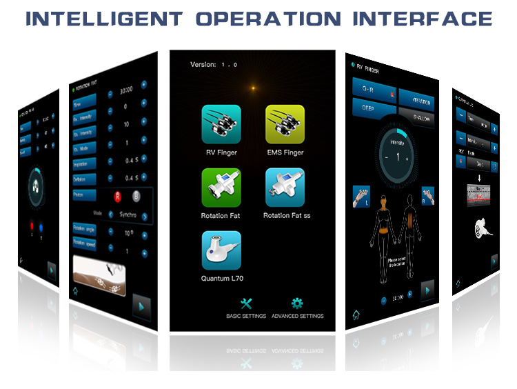 Vacuum therapy machine Fat rotating butt lift rf equipment EMS finger (8)