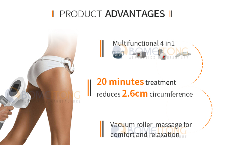 RF lifting cavitation facial cellulite roller massage body slimming shaping machine