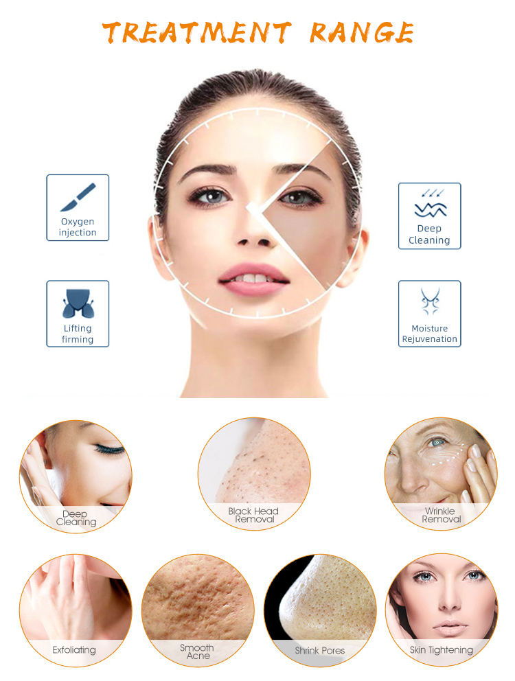 Korea aqua facial peeling skin machine Microdermabrasion Dark Circles Pigment Removal