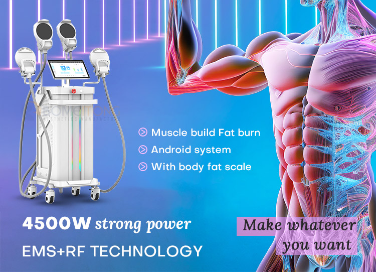Anticellulite machine slimming multi wave pro max hiemt body shaping build muscle stimulator