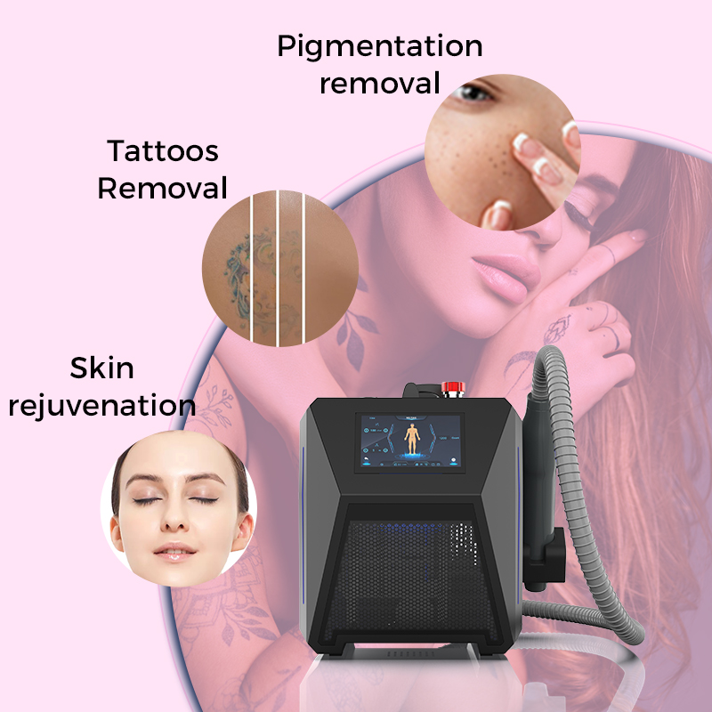 1064nm 532nm black portable laser tattoo removal machine