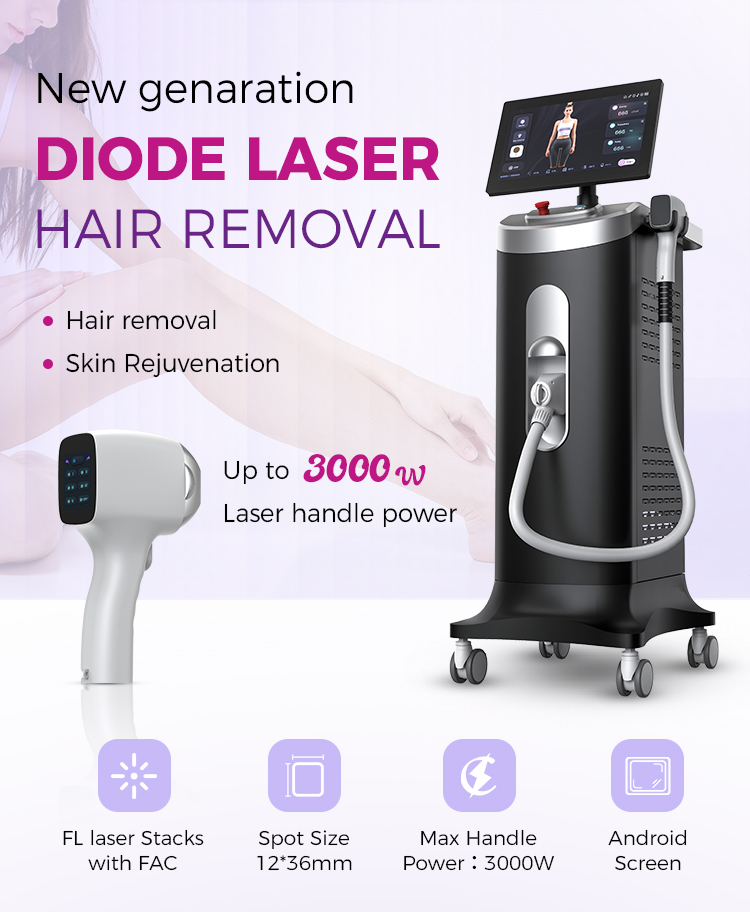 3000W Smart Android System Diode Laser Hair Removal