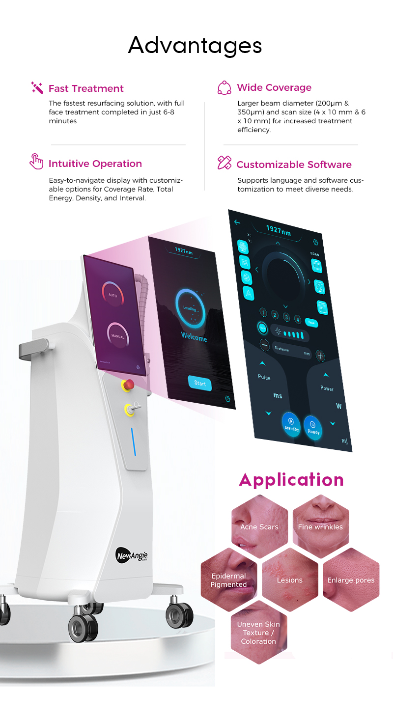 1927nm Fractional Thulium Laser Machine
