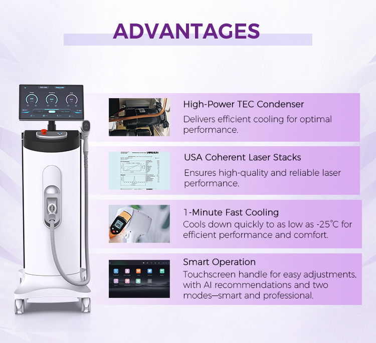 1200W Android Screen Laser Hair Removal Machine