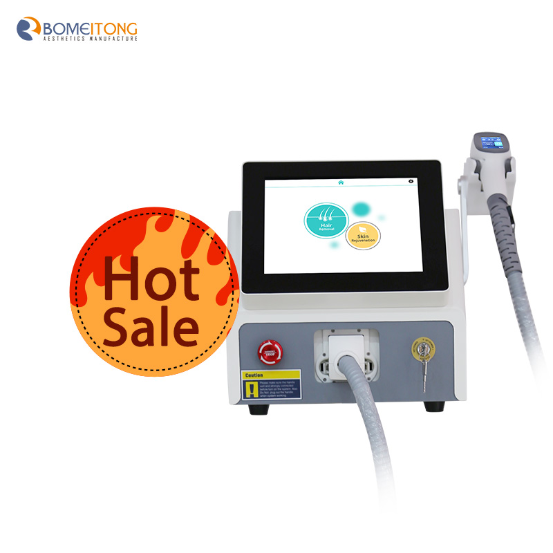 Laser hair removal back cost machine 2 handles 3 wavelength