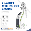 Freezing off fat cells cryolipolysis machine 5 handles double chin removal