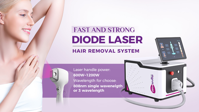 Diode laser portable laser hair removal machine