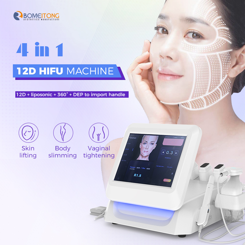 Hifu Facial 4d Anti Age Skin Tightening Wrinkle Removal 1-12 Lines