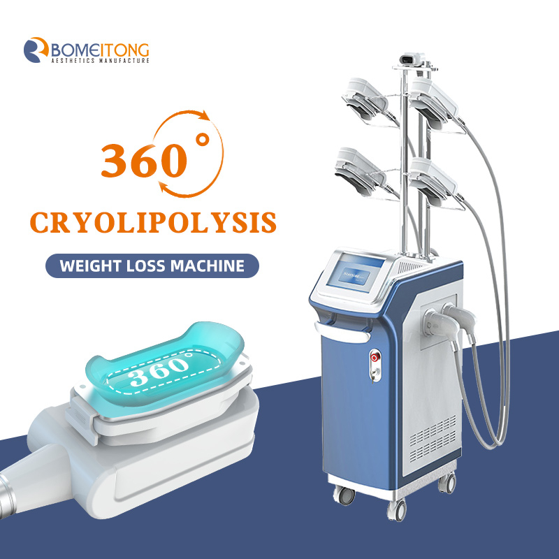 Cryolipolysis fat freeze slimming machine best 360 cryo 5 handles weight loss 