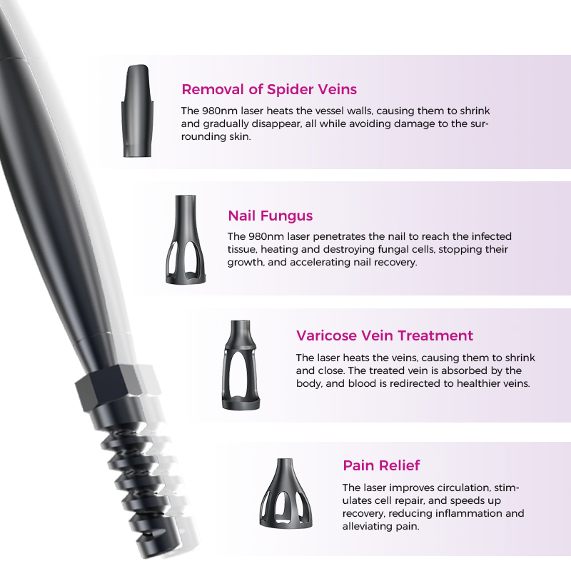 980 Nm Diode Laser Spider Vein Removal Machine