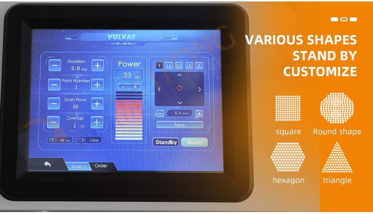 2021 co2 fractional laser skin rejuvenation vaginal tightening device small