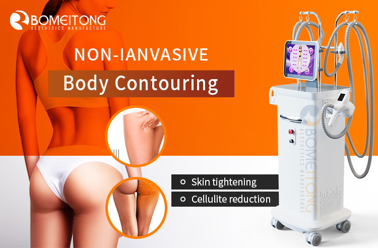 RF lifting cavitation facial cellulite roller massage body slimming shaping machine