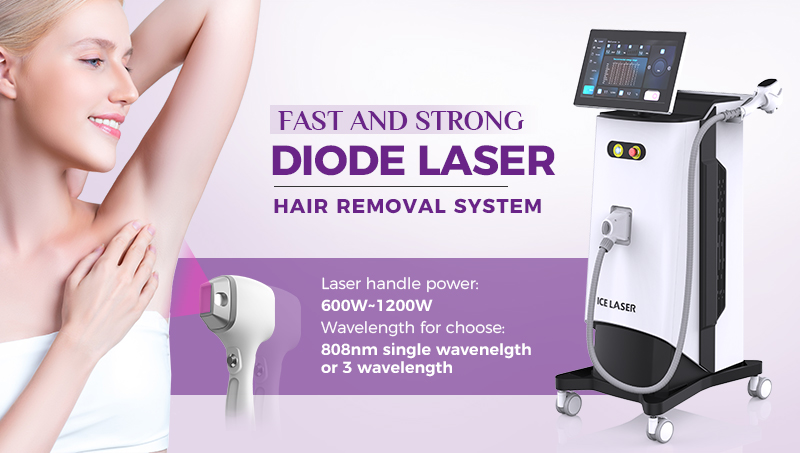 600W-1200W commercial hair removal machine