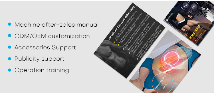 EMS RF machine muscle stimulator body sculpting android screen