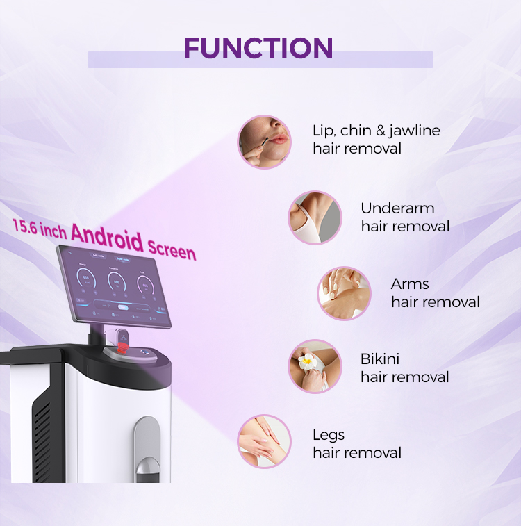 1200W Android Screen Laser Hair Removal Machine