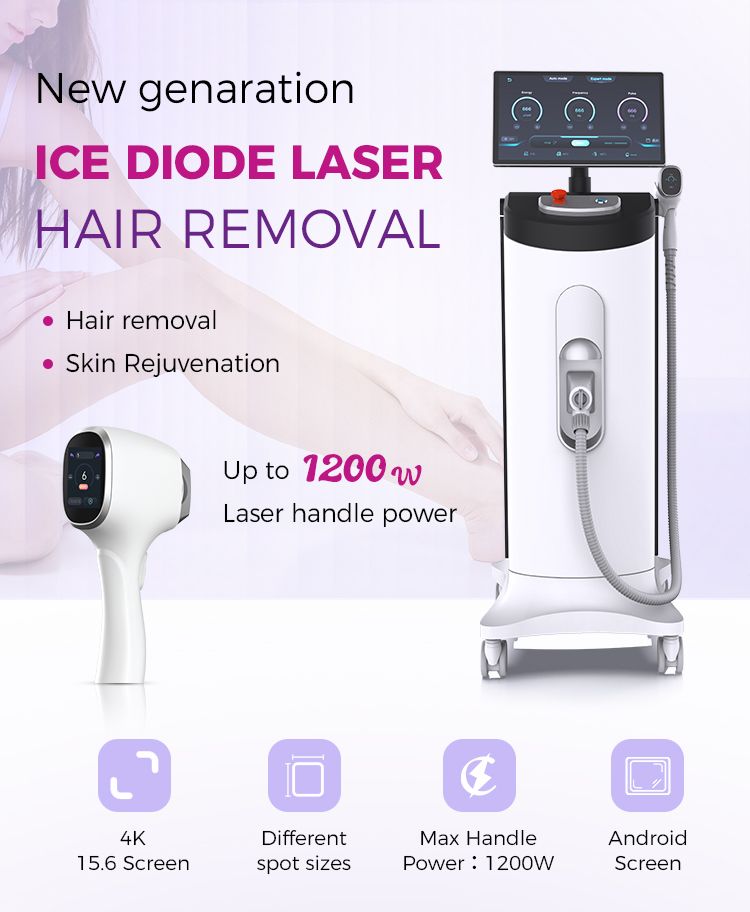1200W Android Screen Laser Hair Removal Machine